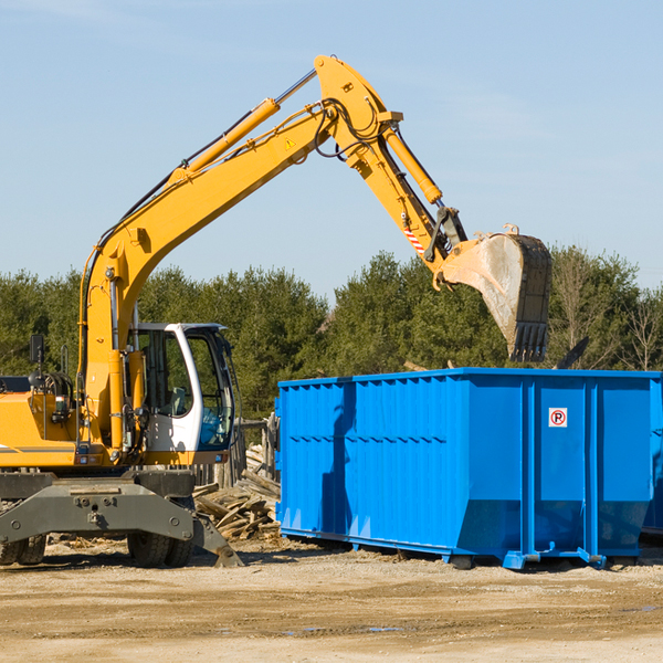 are there any restrictions on where a residential dumpster can be placed in Mount Vision New York